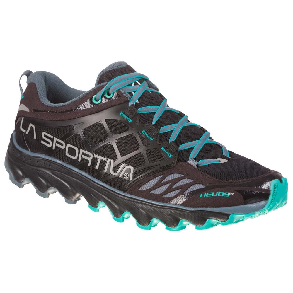 Zapatillas Trail Running La Sportiva Helios SR Mujer Negras/Turquesa Claro Chile-3765249